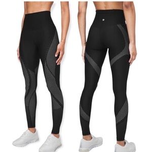 Lululemon Mapped Out High-Rise Tight 28" size 6 Black Green Gray